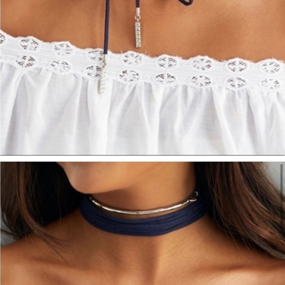 CHLOE + Isabel Hero Metal + Leather Necklace NEW - Picture 12 of 13